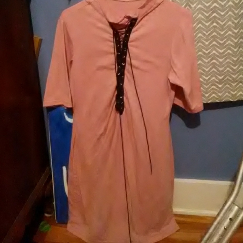 Lace up dress
